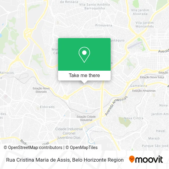 Rua Cristina Maria de Assis map