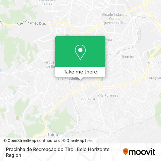 Pracinha de Recreação do Tirol map