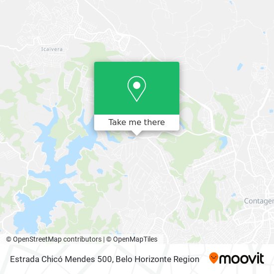 Estrada Chicó Mendes 500 map