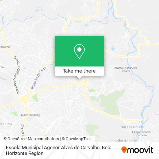 Mapa Escola Municipal Agenor Alves de Carvalho