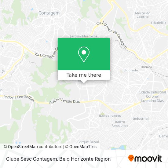 How to get to Clube Sesc Contagem by Bus?