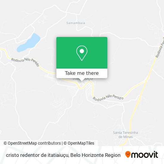 cristo redentor de itatiaiuçu map