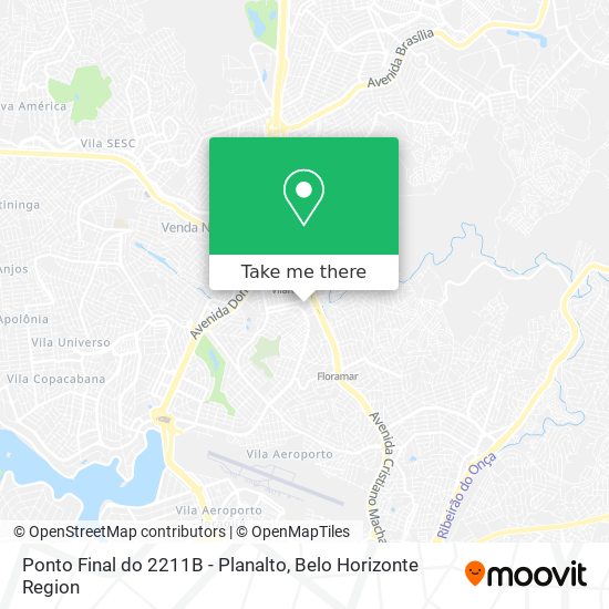 Ponto Final do 2211B - Planalto map