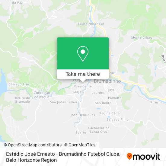 Estádio José Ernesto - Brumadinho Futebol Clube map