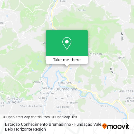 Estação Conhecimento Brumadinho - Fundação Vale map