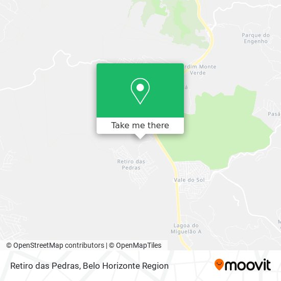 Retiro das Pedras map