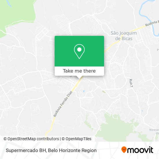 Supermercado BH map