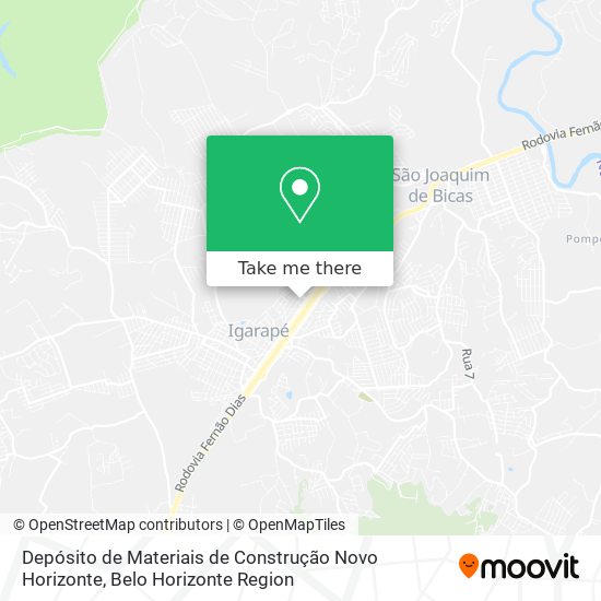 Depósito de Materiais de Construção Novo Horizonte map