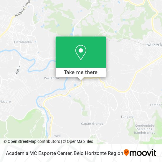 Academia MC Esporte Center map