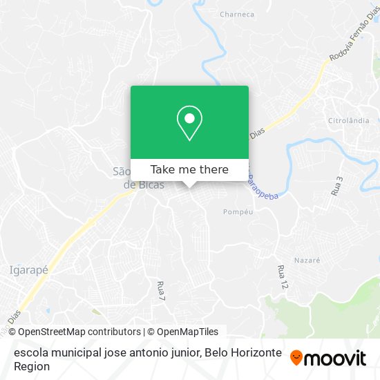 escola municipal jose antonio junior map