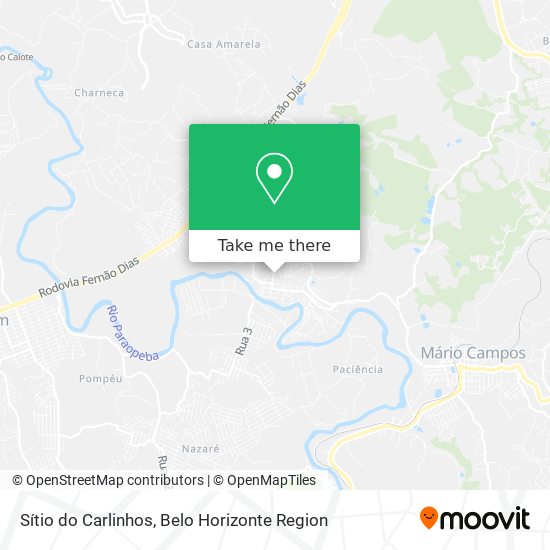 Sítio do Carlinhos map
