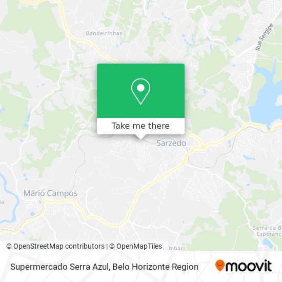 Supermercado Serra Azul map