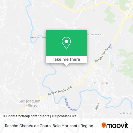 Rancho Chapéu de Couro map