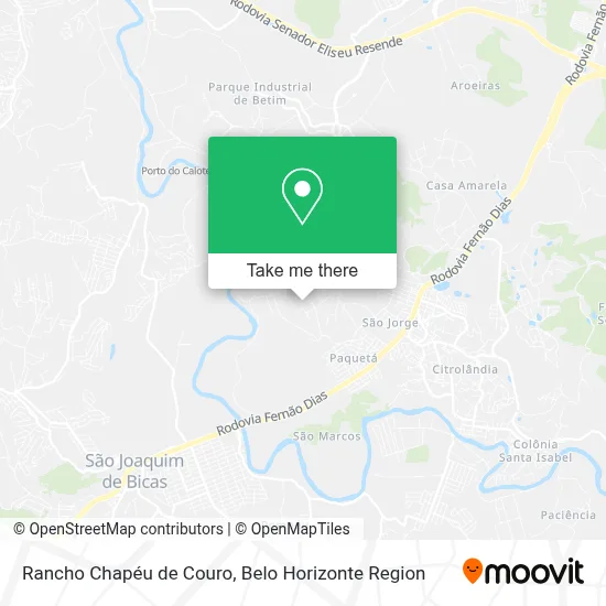 Rancho Chapéu de Couro map