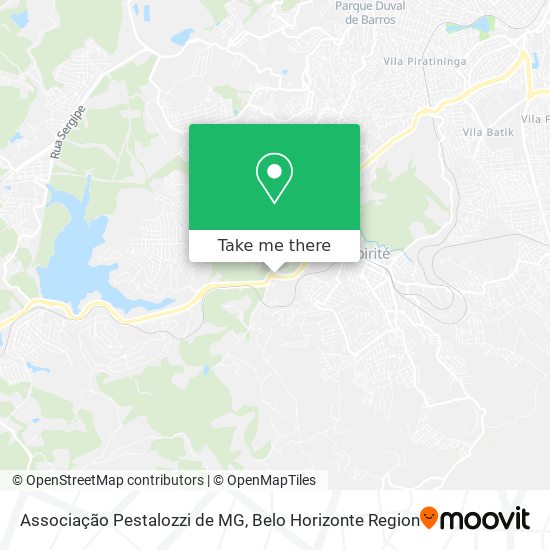 Associação Pestalozzi de MG map