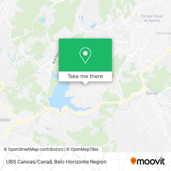 UBS Canoas/Canaã map
