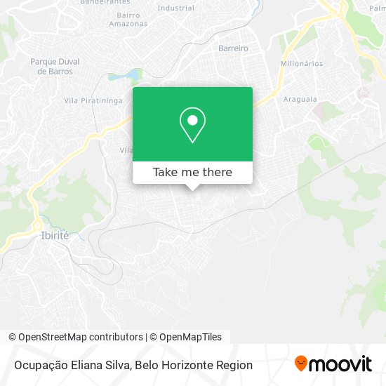 Ocupação Eliana Silva map