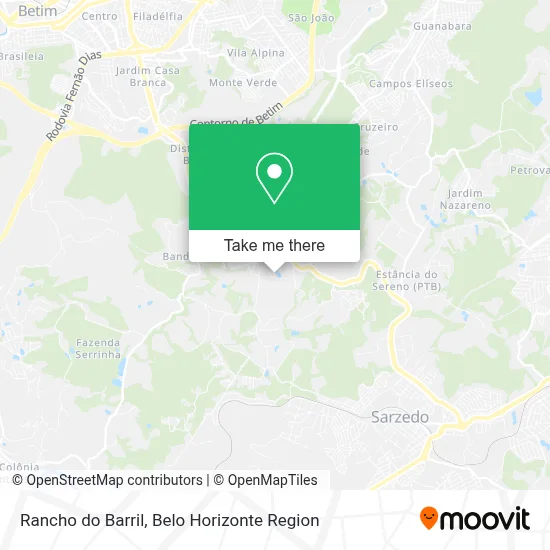 Rancho do Barril map