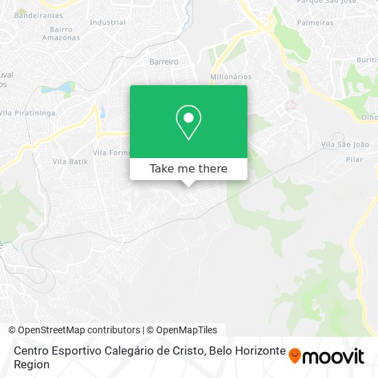 Centro Esportivo Calegário de Cristo map