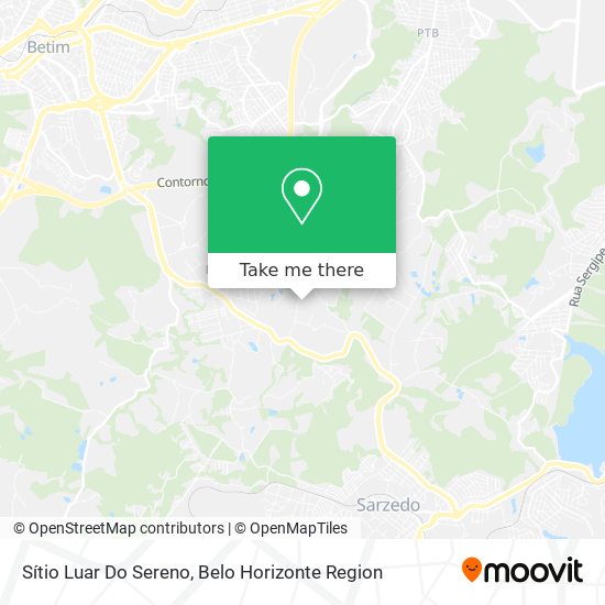 Sítio Luar Do Sereno map