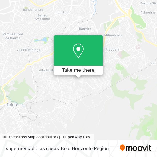 supermercado las casas map