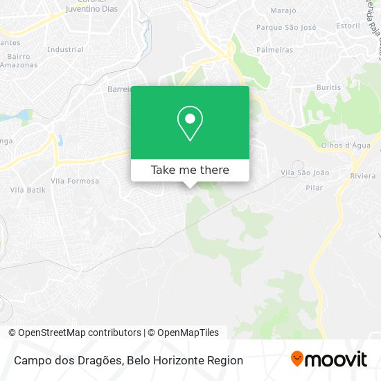 Campo dos Dragões map