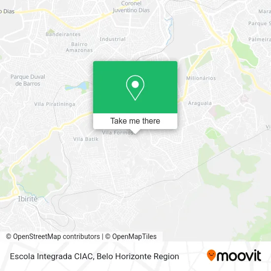 Escola Integrada CIAC map