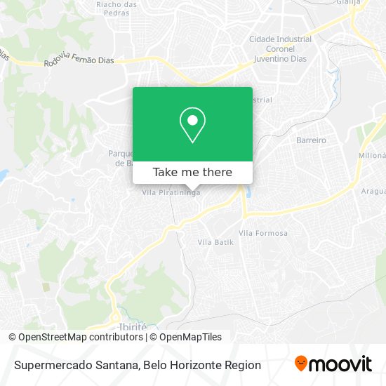 Supermercado Santana map