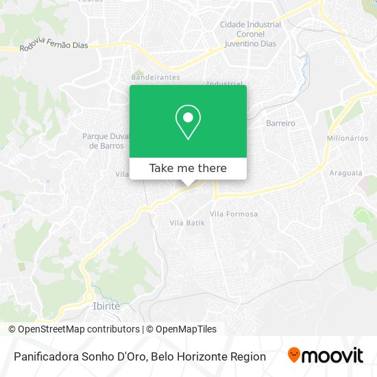 Panificadora Sonho D'Oro map