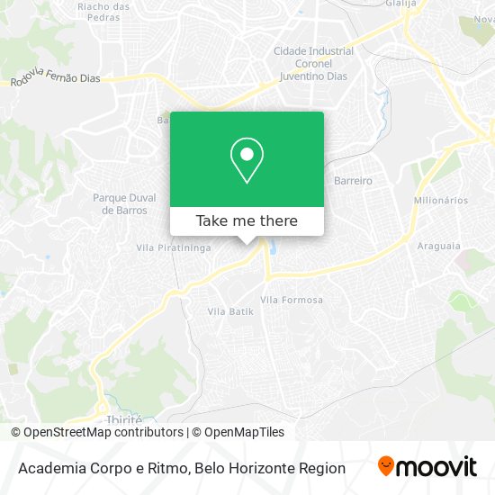 Academia Corpo e Ritmo map