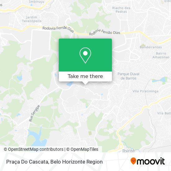 Praça Do Cascata map
