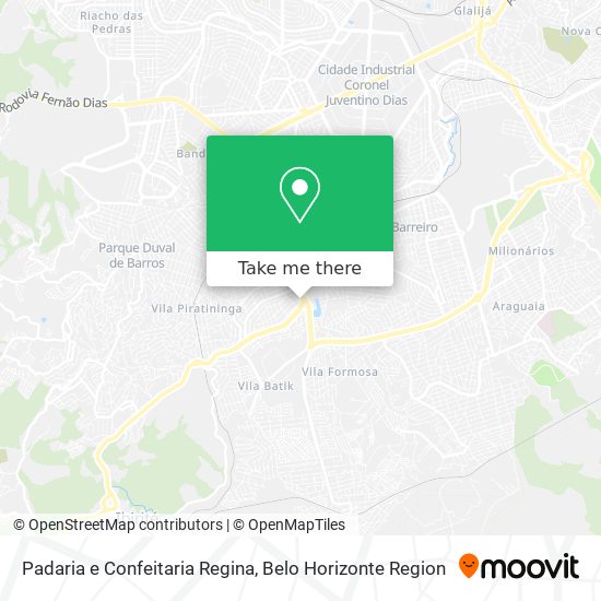 Padaria e Confeitaria Regina map