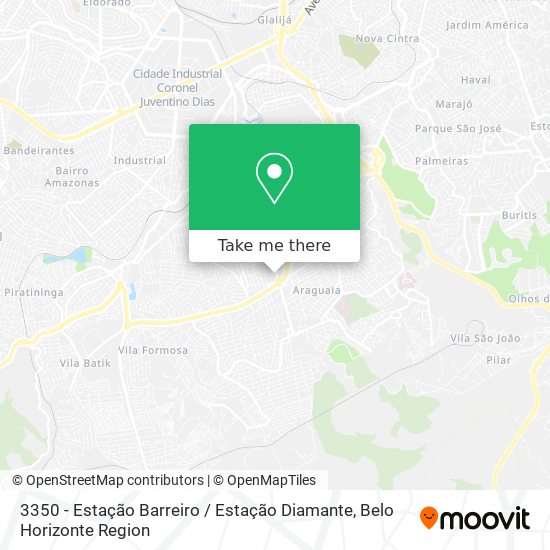 3350 - Estação Barreiro / Estação Diamante map