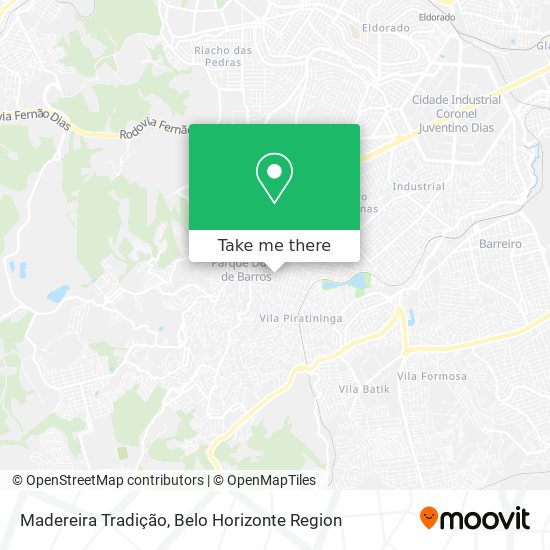Madereira Tradição map