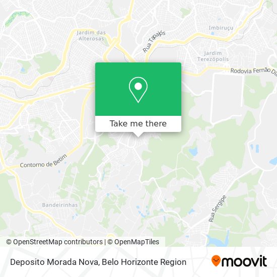 Deposito Morada Nova map