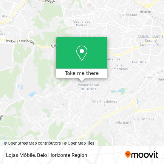 Lojas Móbile map