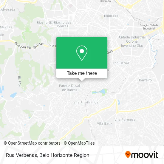Rua Verbenas map