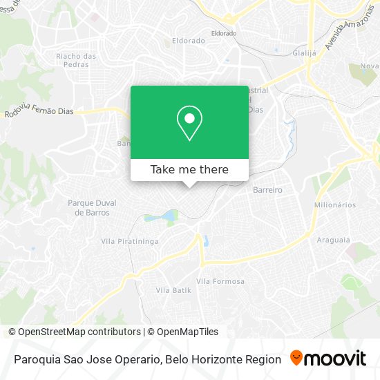 Paroquia Sao Jose Operario map