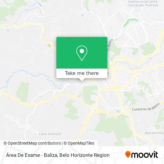 Área De Exame - Baliza map