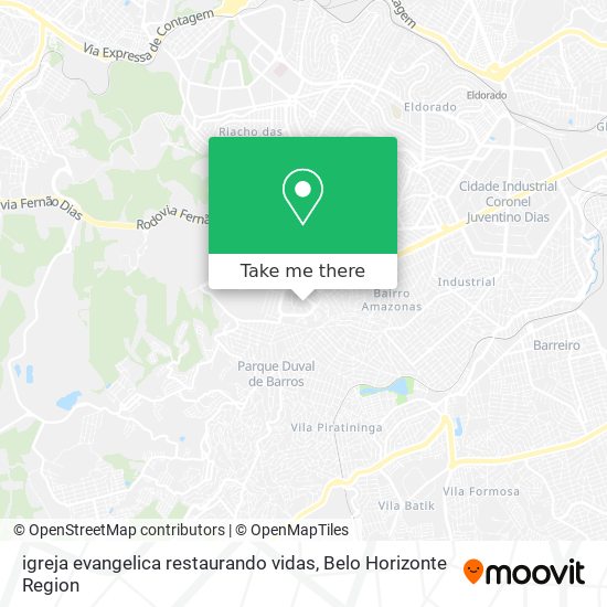 igreja evangelica restaurando vidas map