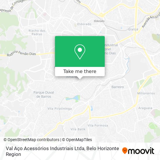 Val Aço Acessórios Industriais Ltda map