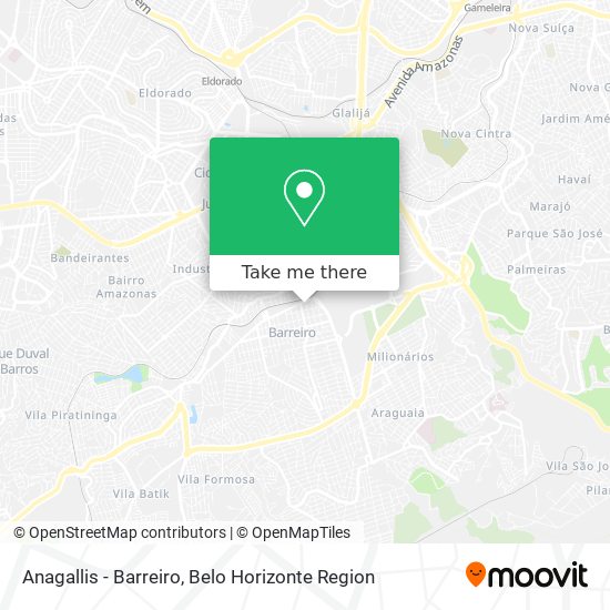 Anagallis - Barreiro map