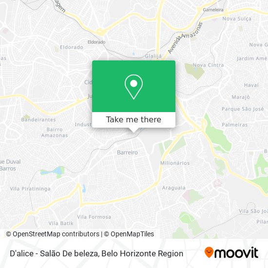 D'alice - Salão De beleza map
