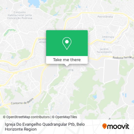 Igreja Do Evangelho Quadrangular Ptb map