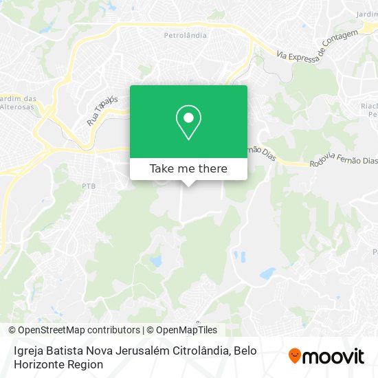 Igreja Batista Nova Jerusalém Citrolândia map