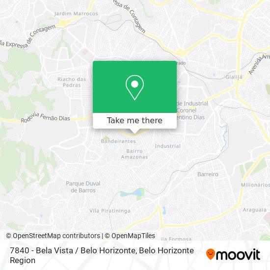 7840 - Bela Vista / Belo Horizonte map