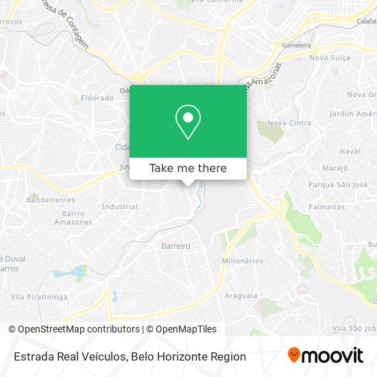 Estrada Real Veículos map