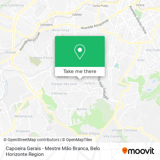 Capoeira Gerais - Mestre Mão Branca map
