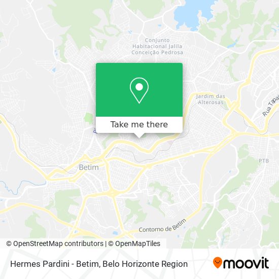 Hermes Pardini - Betim map