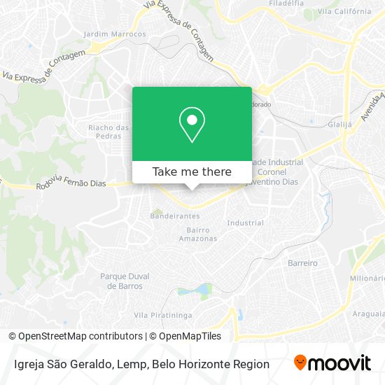 Igreja São Geraldo, Lemp map